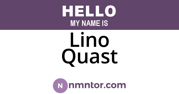 Lino Quast