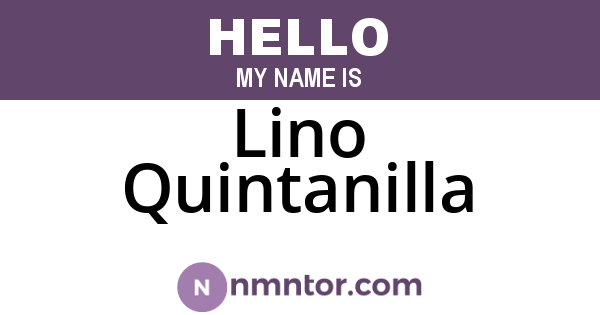 Lino Quintanilla