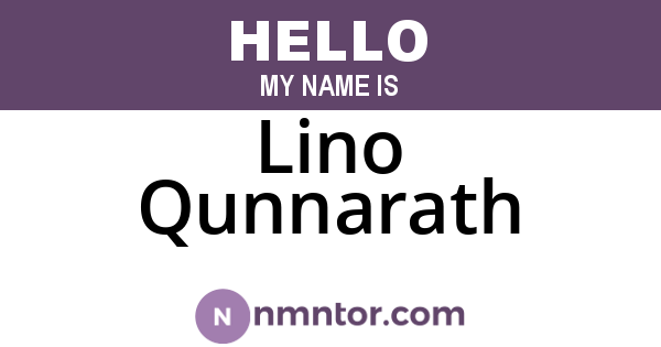 Lino Qunnarath