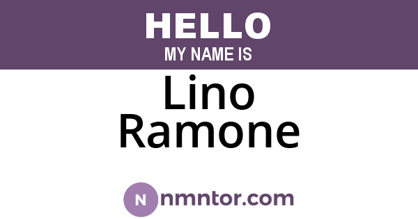 Lino Ramone