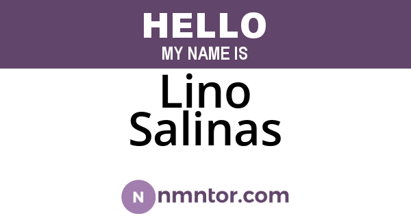 Lino Salinas