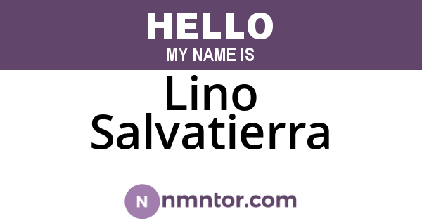 Lino Salvatierra