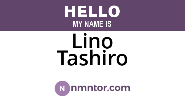 Lino Tashiro