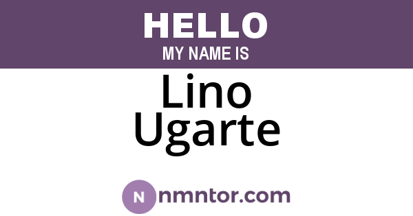 Lino Ugarte