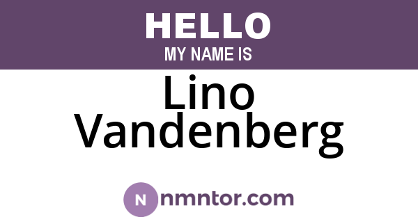 Lino Vandenberg