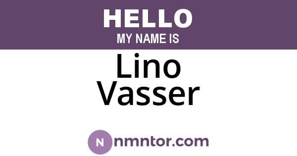 Lino Vasser