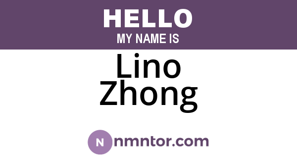 Lino Zhong