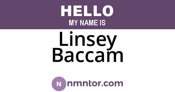 Linsey Baccam