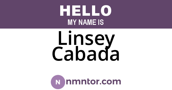 Linsey Cabada