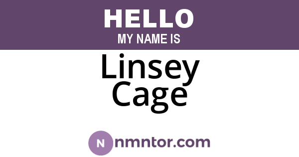 Linsey Cage