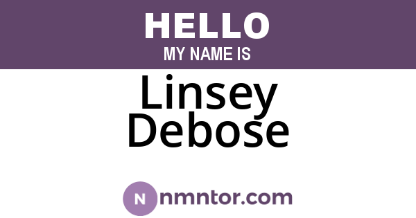 Linsey Debose