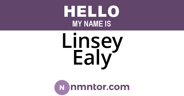 Linsey Ealy