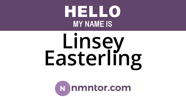 Linsey Easterling