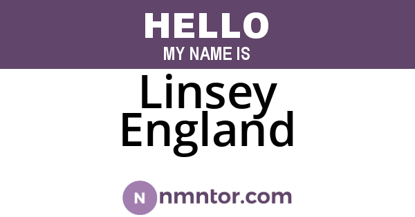 Linsey England