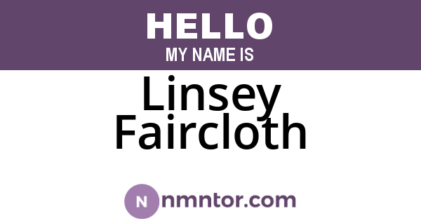 Linsey Faircloth