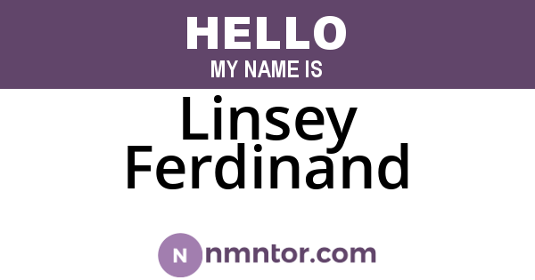 Linsey Ferdinand