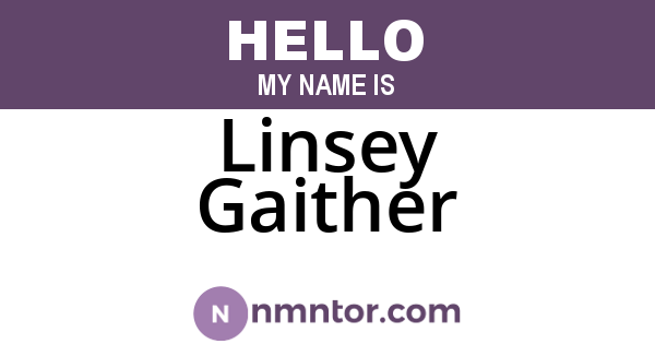 Linsey Gaither
