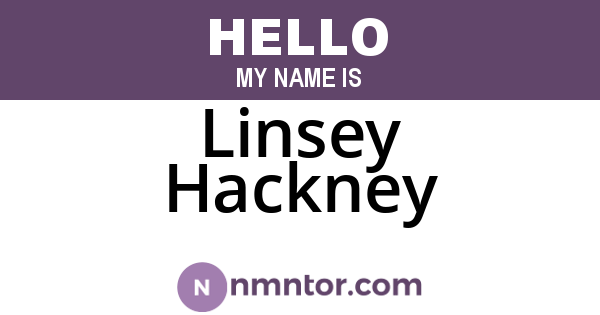 Linsey Hackney