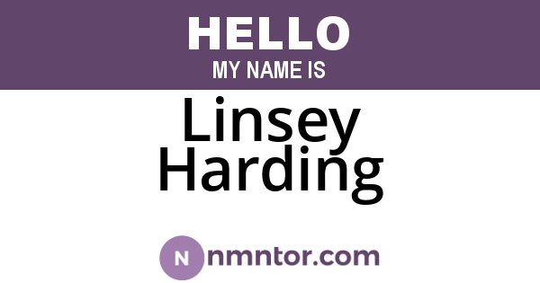 Linsey Harding