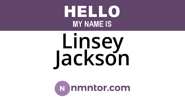 Linsey Jackson