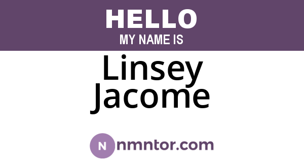 Linsey Jacome