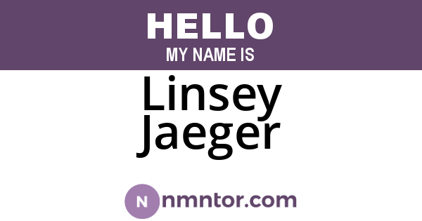 Linsey Jaeger