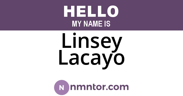 Linsey Lacayo