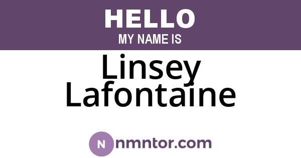 Linsey Lafontaine