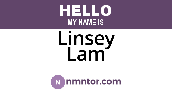 Linsey Lam