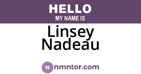 Linsey Nadeau