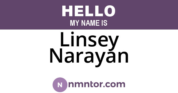Linsey Narayan