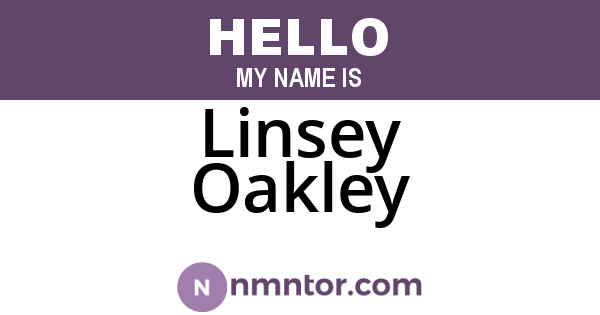 Linsey Oakley