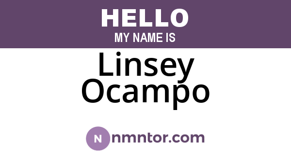 Linsey Ocampo