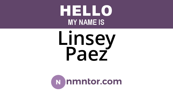 Linsey Paez