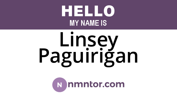 Linsey Paguirigan