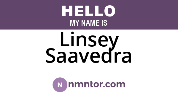 Linsey Saavedra