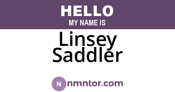 Linsey Saddler