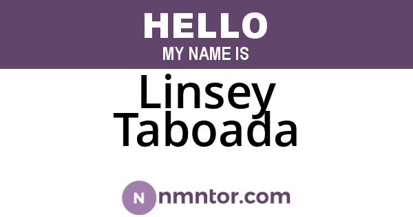 Linsey Taboada