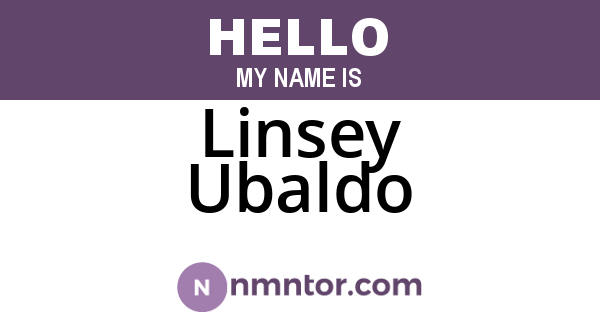 Linsey Ubaldo