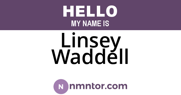 Linsey Waddell