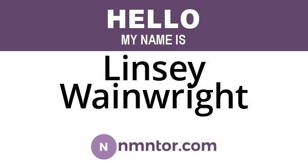 Linsey Wainwright