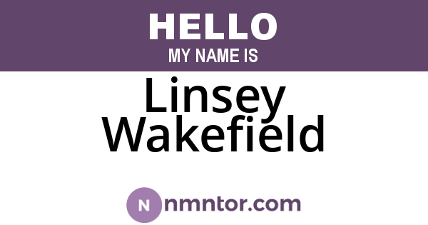 Linsey Wakefield