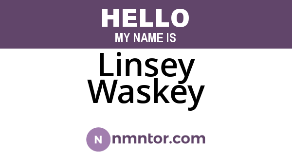Linsey Waskey