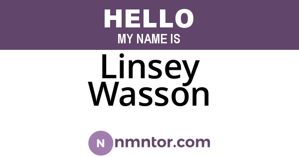 Linsey Wasson
