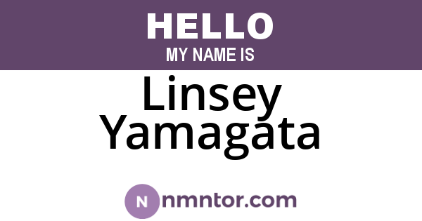 Linsey Yamagata