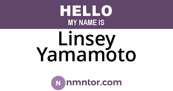 Linsey Yamamoto