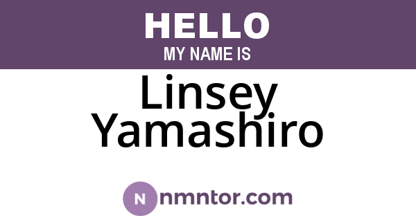 Linsey Yamashiro