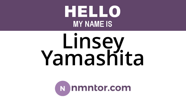 Linsey Yamashita