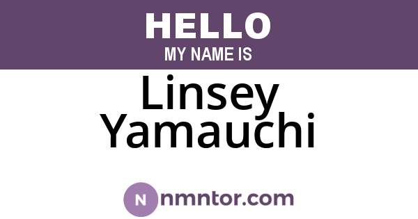 Linsey Yamauchi