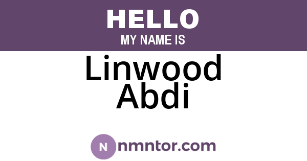 Linwood Abdi